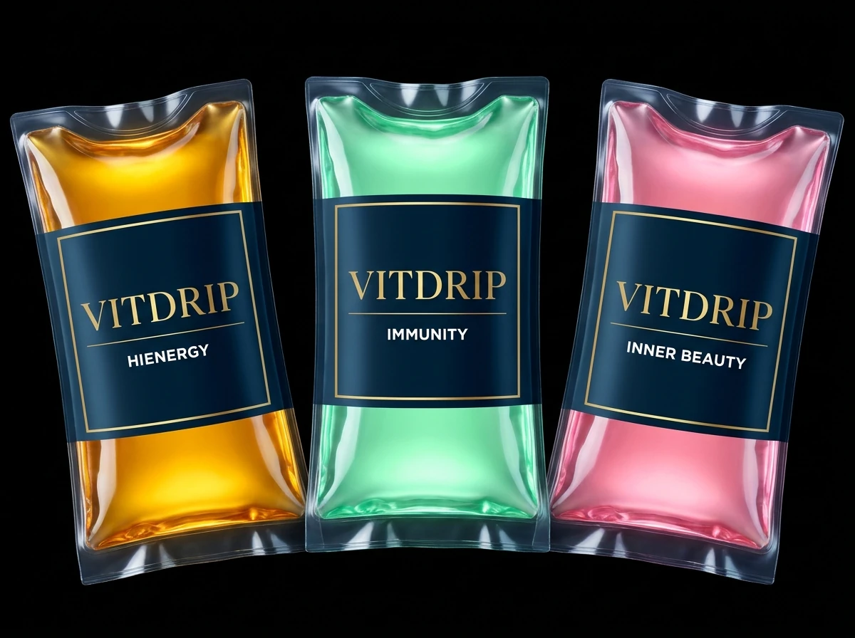 VITDRIP HiEnergy, Immunity and Inner Beauty IV bags