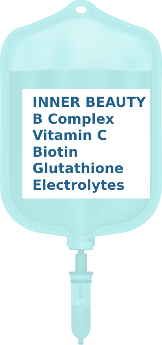 INNER BEAUTY Drip: B complex, Vitamin C Biotin Glutathione Electrolytes